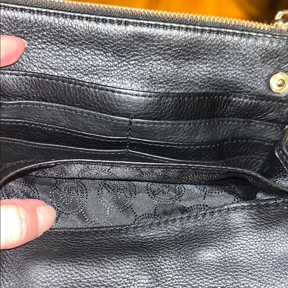 Michael Kors Black Leather Crossbody Bag - Picture 9 of 10